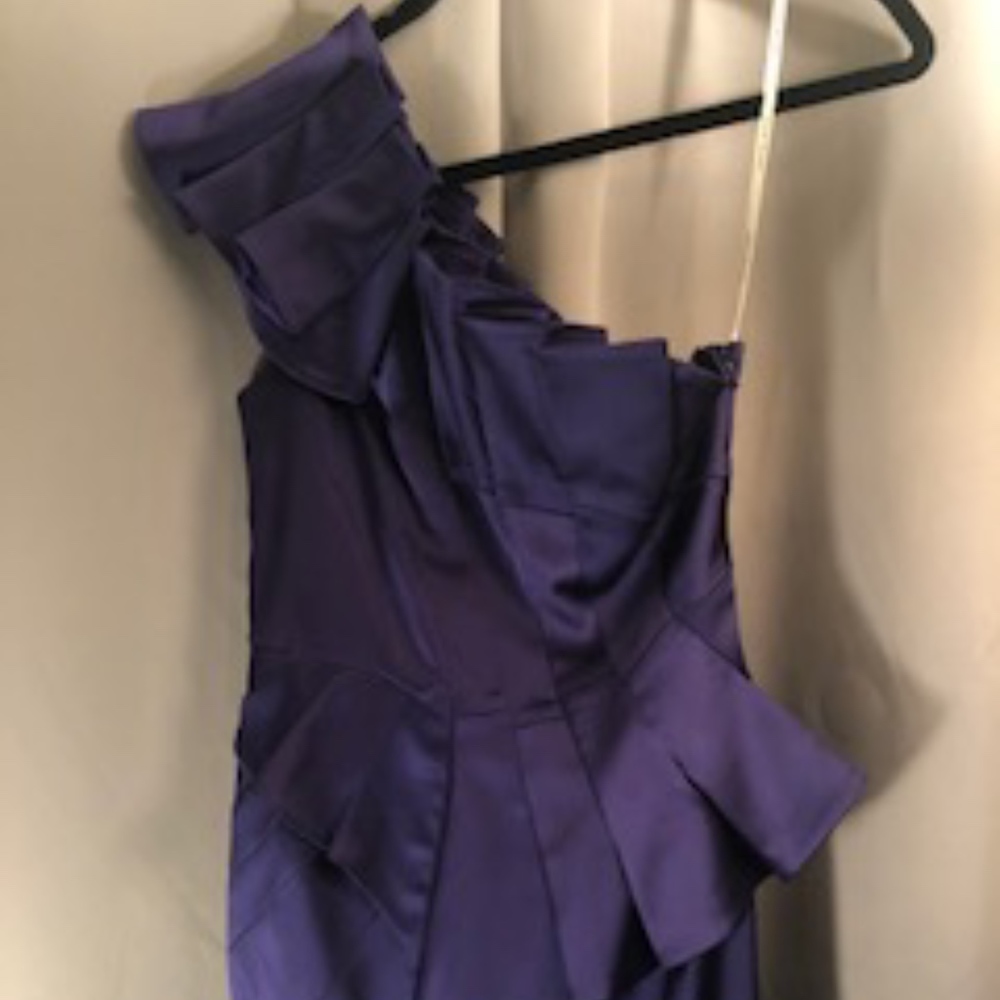 Outstanding Off-the-Shoulder Purple Satin Formal